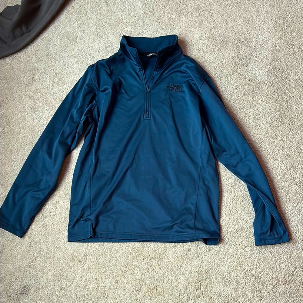 North Face Dark Blue Half Zip Sweater